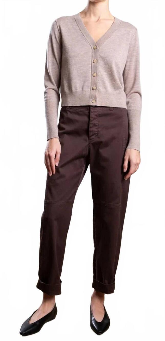 NEW PHAROAH torrance stretch twill pant in bittersweet